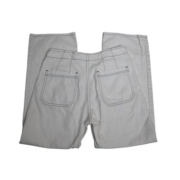 Reformation Jeans Womens 27 Eloise Exposed Button Fly Jean in Ivory - Picture 6 of 13